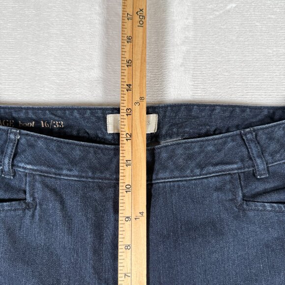 Talbots Heritage Jeans Women Size 16 33 Boot Cut High Rise Cotton Blend Denim - Picture 4 of 10
